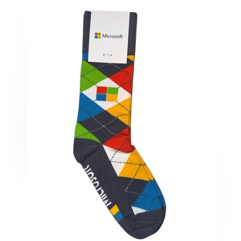 🧦 New! Microsoft Sunrise ID Knit Dress Socks